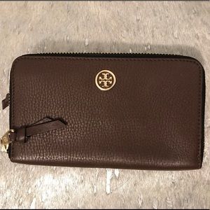Tory Burch Brown/black wallet